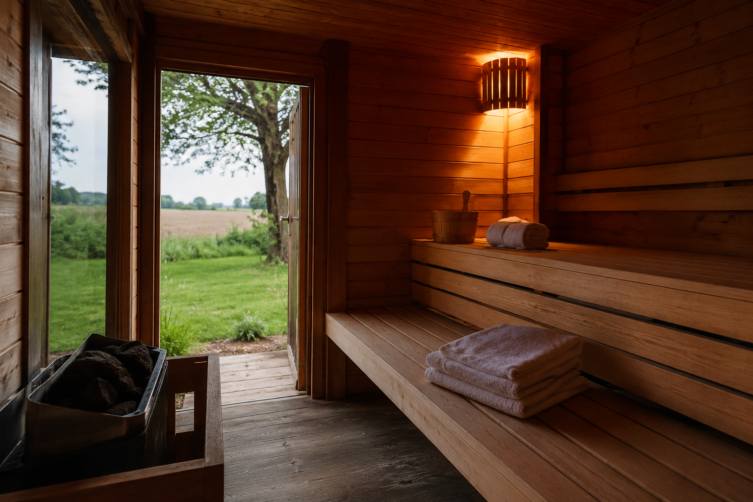 Vasca riscaldata, sauna e bagno turco