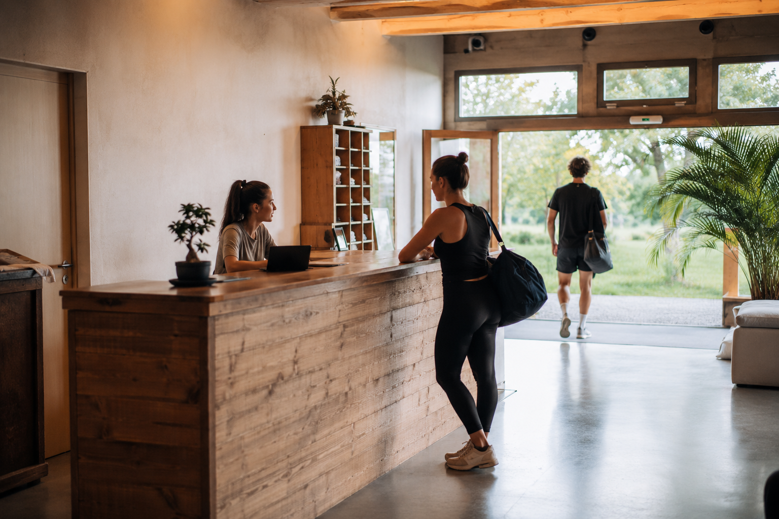 L'ingresso della palestra