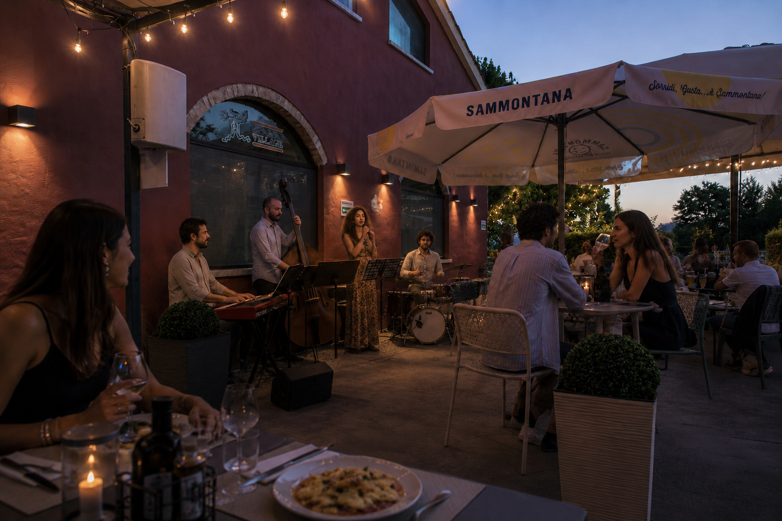 Serata musicale con musica dal vivo nel dehor