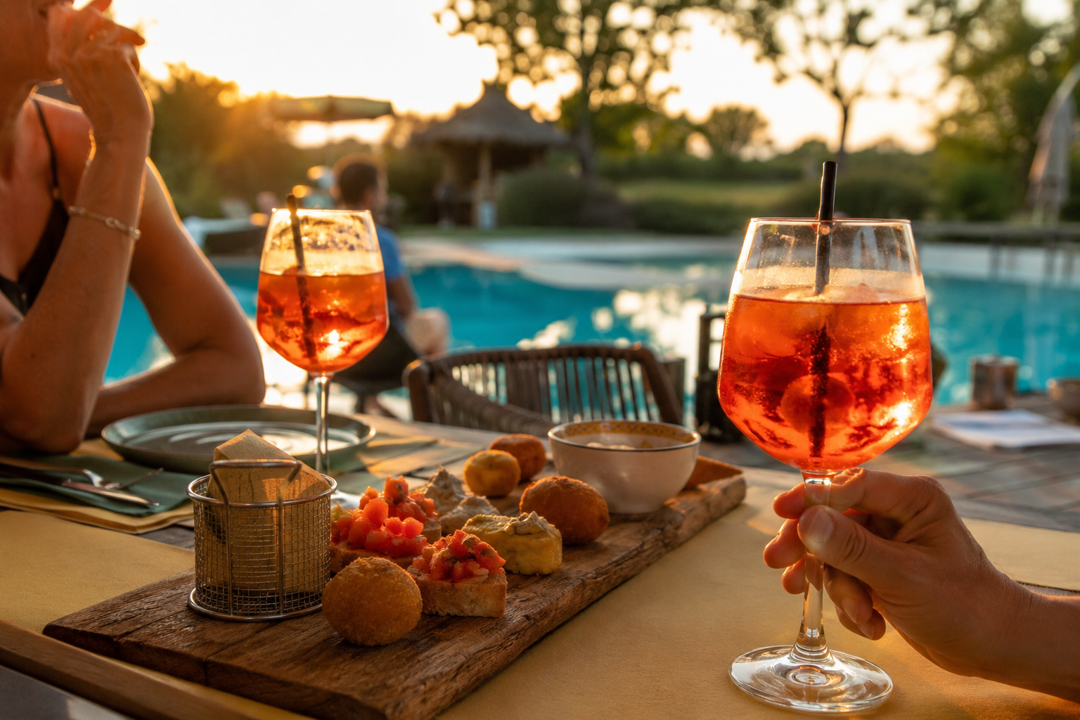 L'aperitivo al tramonto